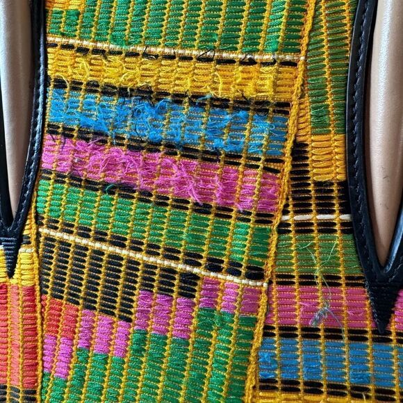 Christian Louboutin Paloma Africube Leather Textile Tote - Picture 16 of 16